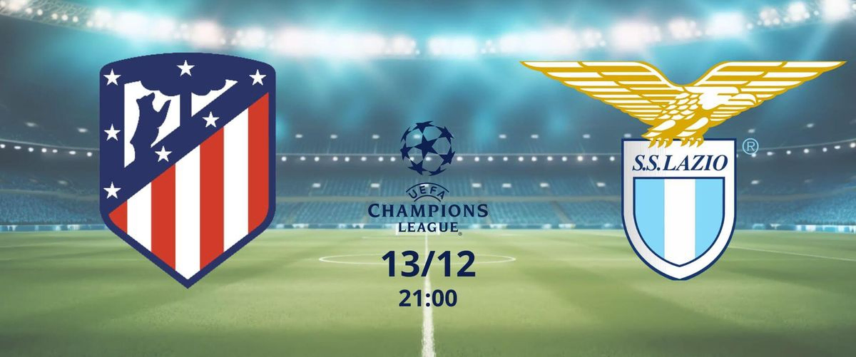 Atlético de Madrid contra el Lazio el 13/12 a las 21:00